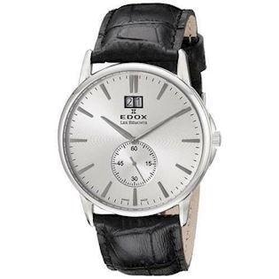 Les Bémonts blank rustfri stål Herre ur fra Edox, 64012-3-AIN